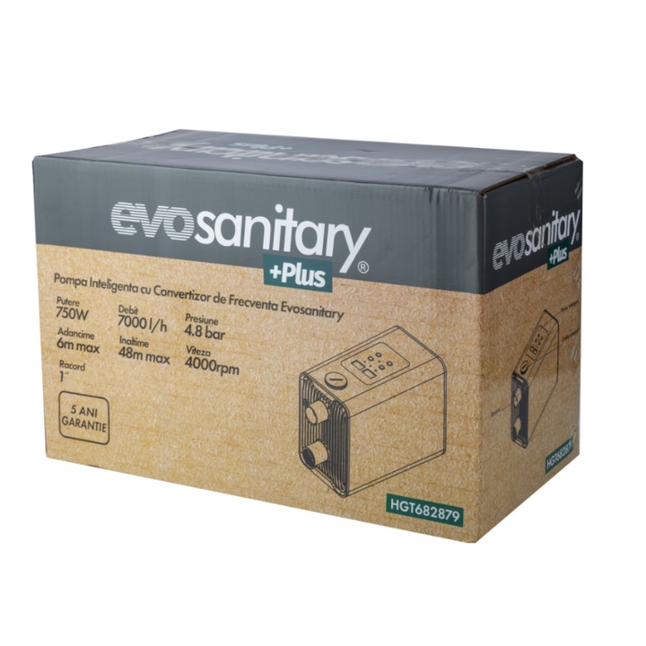 Pompa Inteligenta cu Convertizor de Frecventa Evosanitary Plus / P[W]: 750