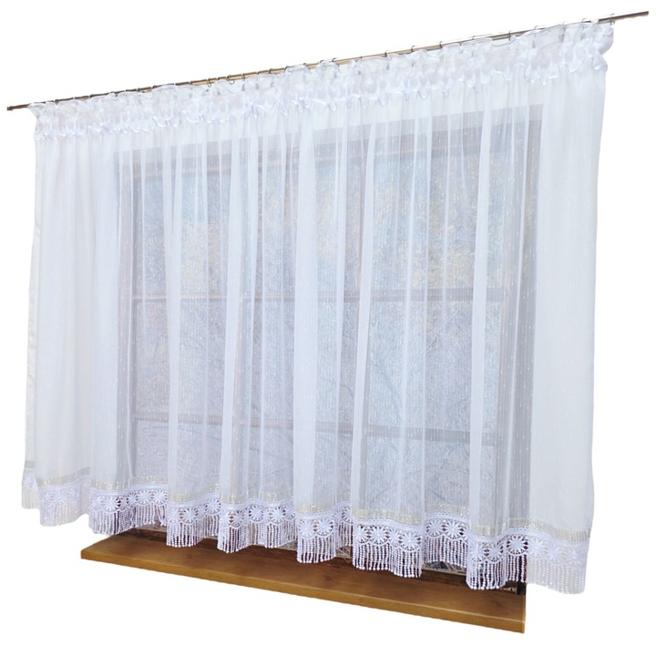 Завеса Леда 400x160, бяла
