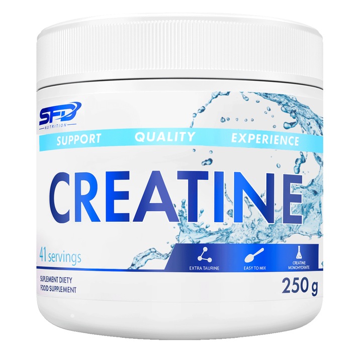 Creatina Monohidrata, SFD Creatine, 250g, Natural, creatina pudra, masa musculara, fara aroma