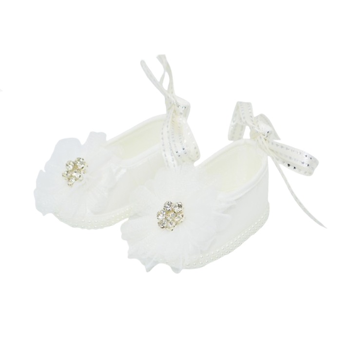 Botosei eleganti pentru fete Mini Junior BTS-BS2, Alb 16 EU