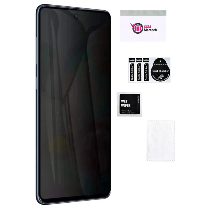 Протектор за екран за Motorola Edge 40, MARTECH, много тънък, против пръстови отпечатъци, 0.13 мм, комплект с аксесоари
