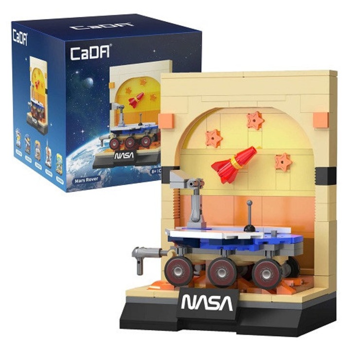 NASA Mars Rover építőkészlet, 192 darabos, valósághű részletekkel, többszínű