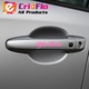 Sticker Auto Alfa Romeo 4 buc, Etrieri, Oglinda, Luneta, Jante, Maner usi, autoadeziv, Cri-Flo, Culoare Roz, Marime 10 cm