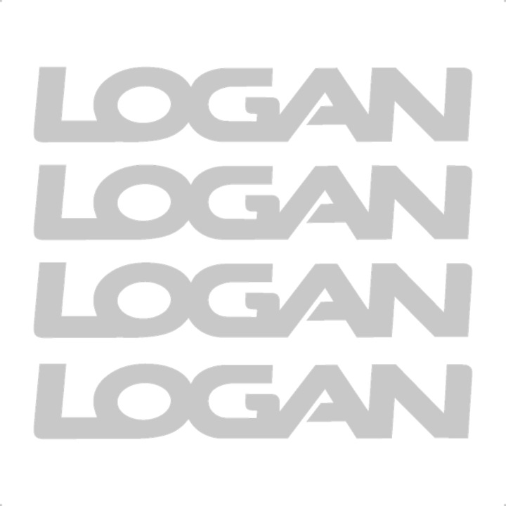 Sticker Auto Dacia Logan 4 buc, Etrieri, Oglinda, Luneta, Jante, Maner usi, autoadeziv, Cri-Flo, Culoare Alb, Marime 7 cm