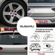 Sticker Auto subaru 4 buc, Etrieri, Oglinda, Luneta, Jante, Maner usi, autoadeziv, Cri-Flo, Culoare Gri, Marime 10 cm