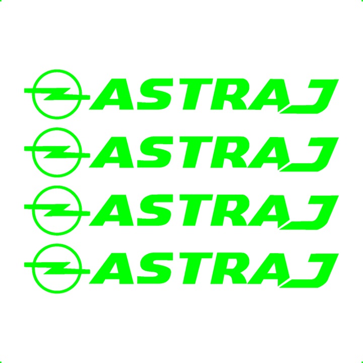 Sticker Auto Opel Astra J 4 buc, Etrieri, Oglinda, Luneta, Jante, Maner usi, autoadeziv, Cri-Flo, Culoare Verde, Marime 10 cm