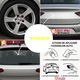 Sticker Auto Volvo 4 buc, Etrieri, Oglinda, Luneta, Jante, Maner usi, autoadeziv, Cri-Flo, Culoare Galben, Marime 12 cm