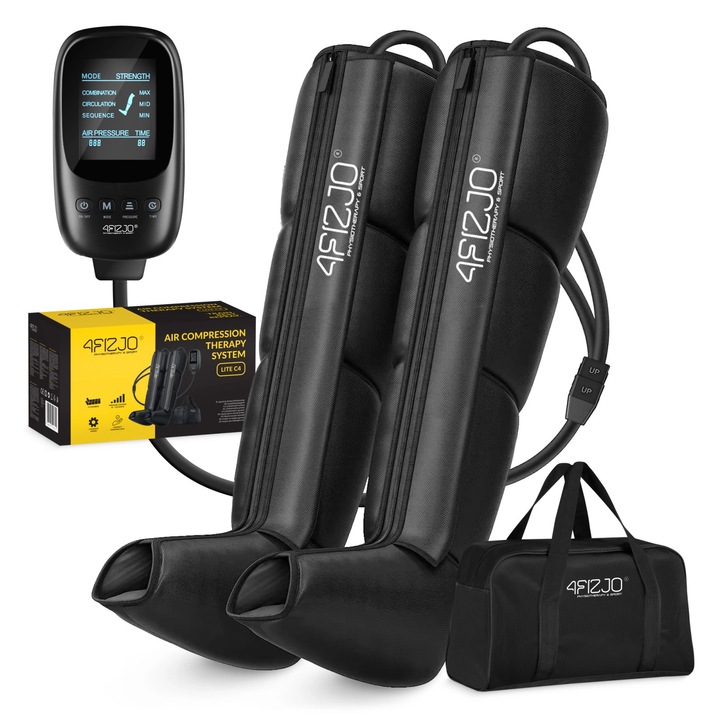 Устройство за лимфен дренаж, 4FIZJO, LITE C4, черно