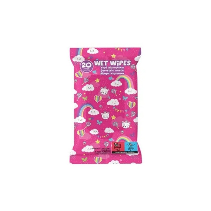 Servetele Umede Rainbow Magic - 20buc
