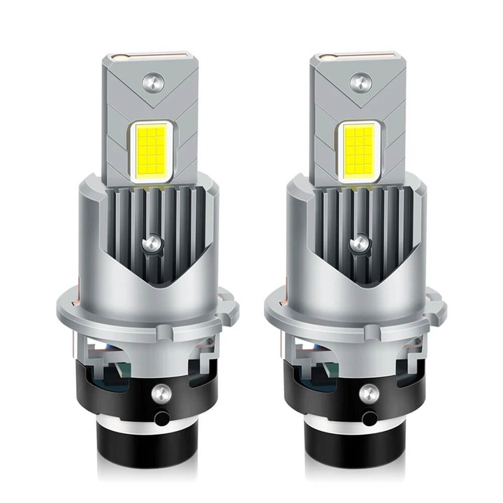 Комплект от 2 D2S/D2R конверсионни крушки към LED за фарове Canbus 5000LM 35w 6000K Plug&Play 12V-24V