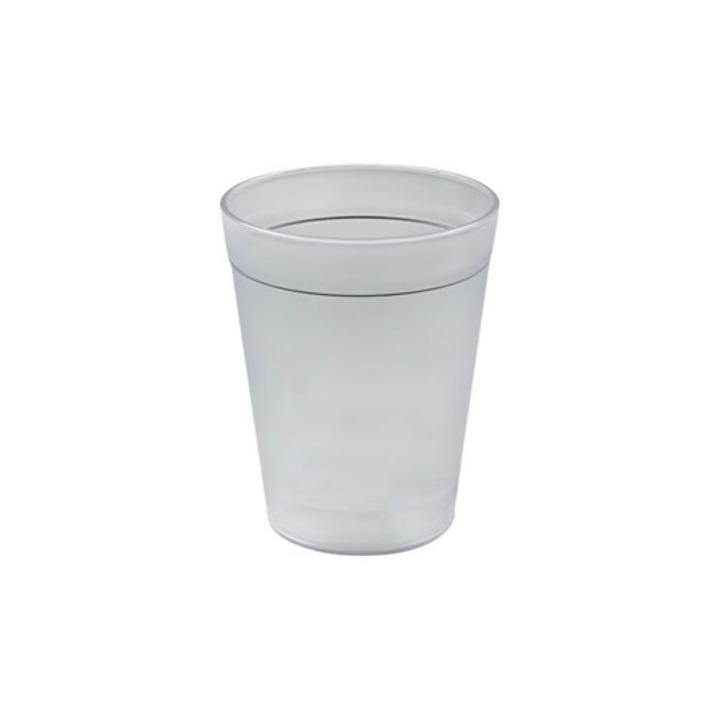 Полупрозрачна пластмасова чаша 300 мл