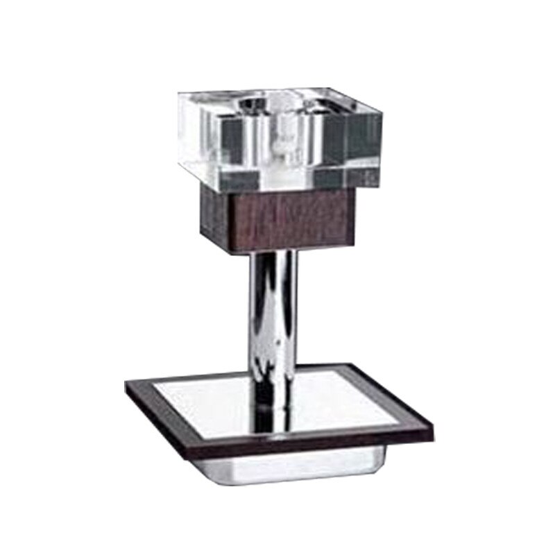 Veioza BUSSY LIGHTING 6045-7 lemn venge ,crom, G9 1x40W , 12x12x26cm / abajur cristal