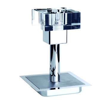 Veioza BUSSY LIGHTING 6045-7 mat crom , G9 1x40W , 12x12x26cm / abajur cristal Veioza BUSSY LIGHTING 6045-7 mat crom , G9 1x40W , 12x12x26cm / abajur cristal