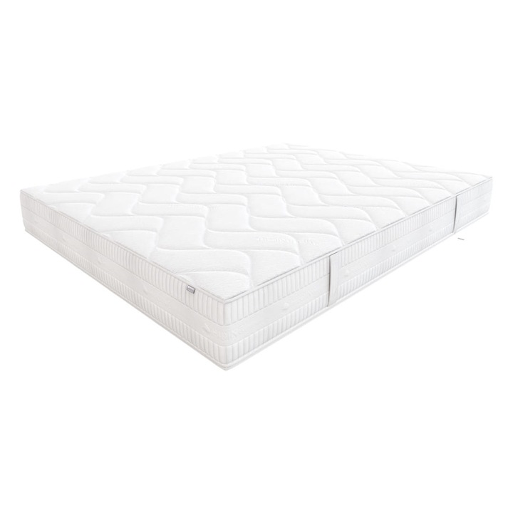 Saltea reversibila cu latex Hilding Flamenco 160x200x22 cm, cu arcuri individuale Multipocket, antialergica, medie/ferma