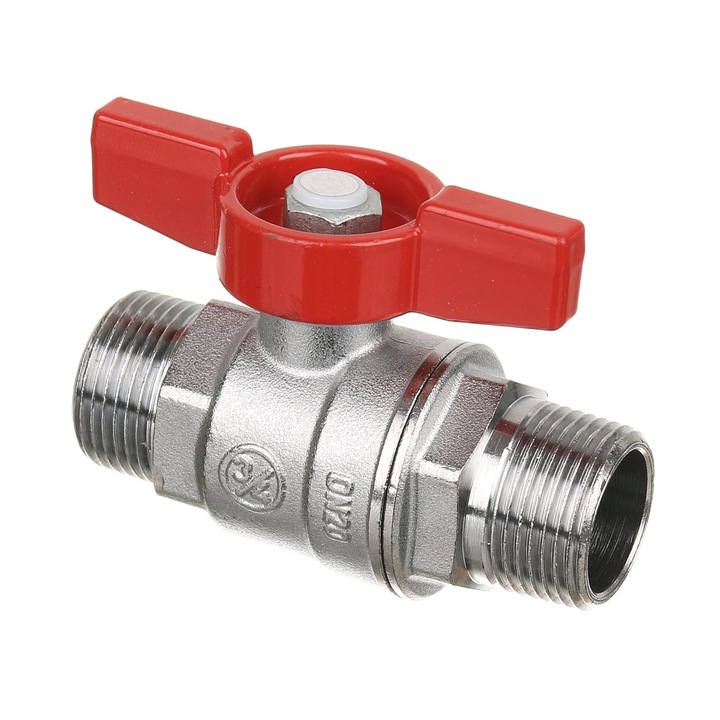 Giacomini R253X004 водопроводен кран тип пеперуда, размер 3/4, за външна употреба - за външна употреба, месинг