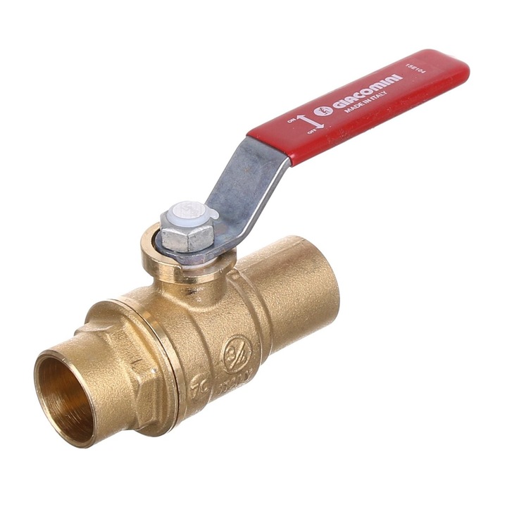 Robinet apa de trecere Giacomini, D22 mm, levier, pentru lipire teava de cupru