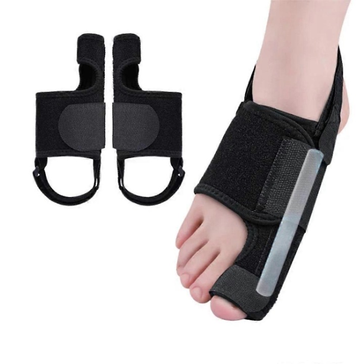 Suport ortopedic pentru degetul mare, corector de monturi, design discret, neopren, dimensiune ajustabila, set pentru picior drept