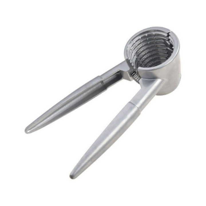 Cleste pentru nuci, inox, manual, alb, 17x17cm