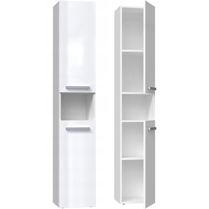 Sifonier baie, Topeshop, model NEL, alb mat, alb lucios, set disponibil