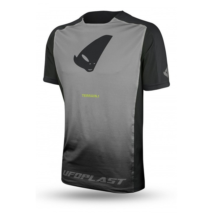 Tricou moto, MTB/E-Bike UFO, model Terrain SV1, negru, marimea M, colectia 2024