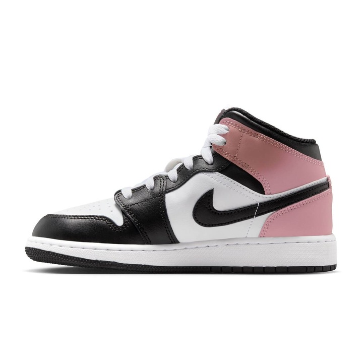 Pantofi sport Jordan Air Jordan 1 Mid BG Alb Negru Roz 36.5 EU - eMAG.ro
