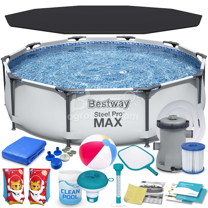 Басейн с рамка Bestway 305x76 см 17 в 1