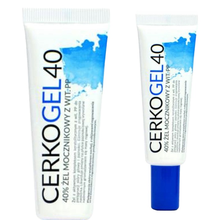Кератолитичен гел с 40% урея за скалпа Cerkogel, 30 г, ексфолиация и хидратация