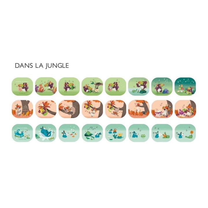 Комплект сменяеми дискове за проектор, Moulin Roty, Dzungla, 3 етажа, 4+