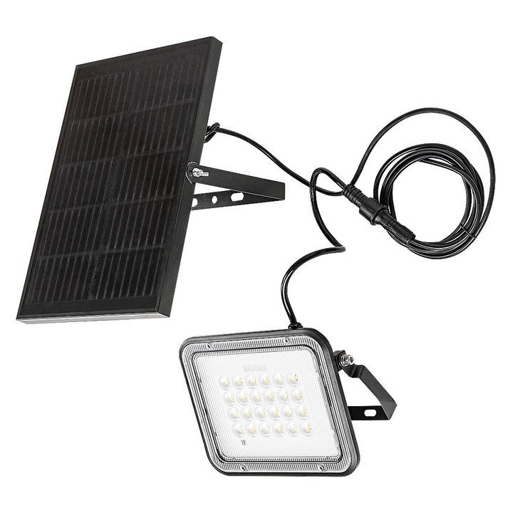 Соларна стенна лампа с дистанционно управление Rabalux Melk за външна употреба LED 6.5W 1000Lm 3000, 4000, 6500K IP65
