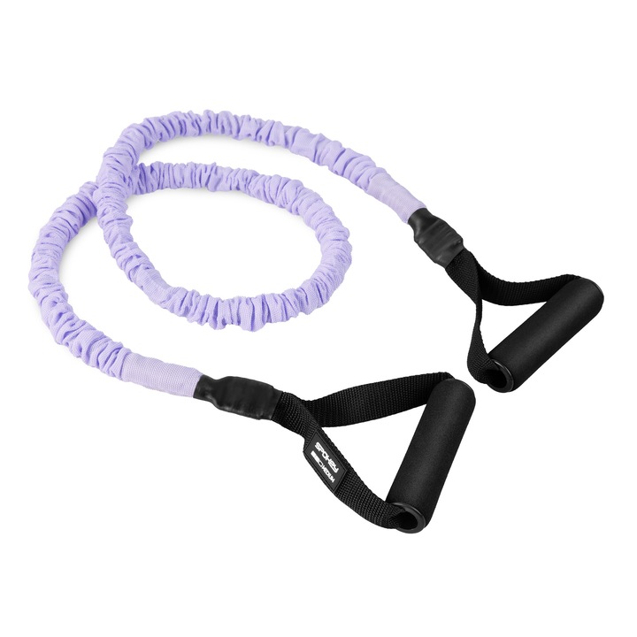 Ekspander gumi Spokey SUPRA TUBE KÖZEPES, fekete-lila, 1200x10x6mm, 13,5kg ellenállás