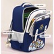 Ghiozdan Real Madrid pentru Scoala, Spate Ergonomic, Impermeabil, 43x30x16 cm, Rucsac Copii Fotbal, Model REAL ROYALS by RIR®