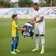 Ghiozdan Real Madrid pentru Scoala, Spate Ergonomic, Impermeabil, 43x30x16 cm, Rucsac Copii Fotbal, Model REAL ROYALS by RIR®