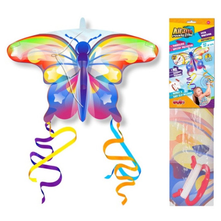 Играчка хвърчило, модел Butterfly2, 56x30см, многоцветно