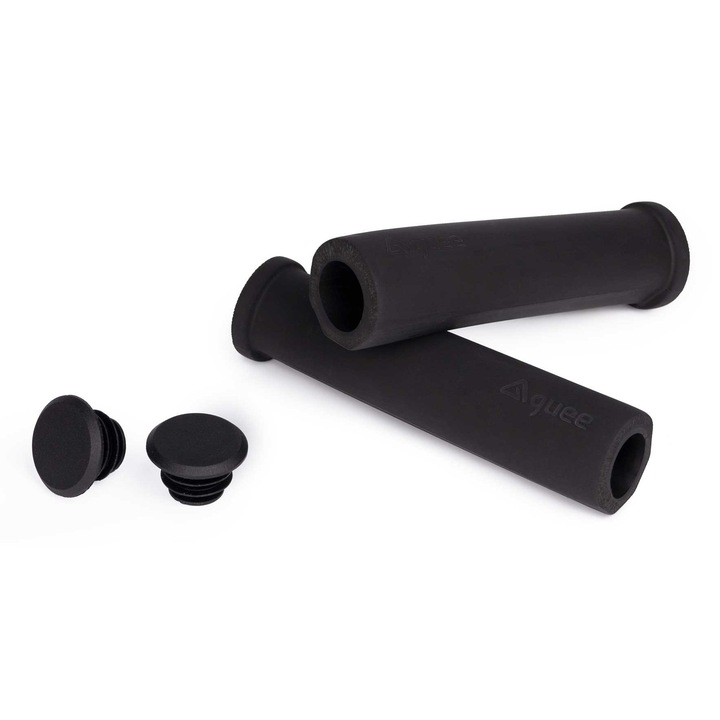 Mansoane bicicleta, Guee, silicon, 16.5x28.5x128mm, negru