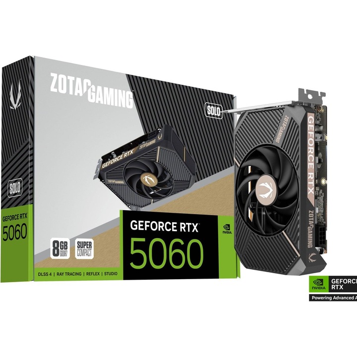 Zotac GeForce RTX5060 videókártya, 8 GB, GDDR7, 128 bit, 1xHDMI, 3xDisplayPort