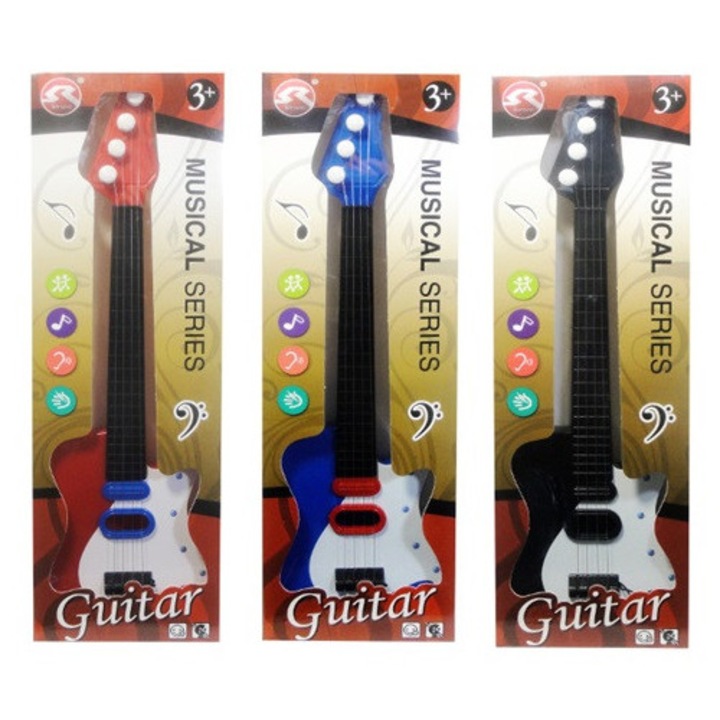 Játék gitár Q8910, többszínű, 89076