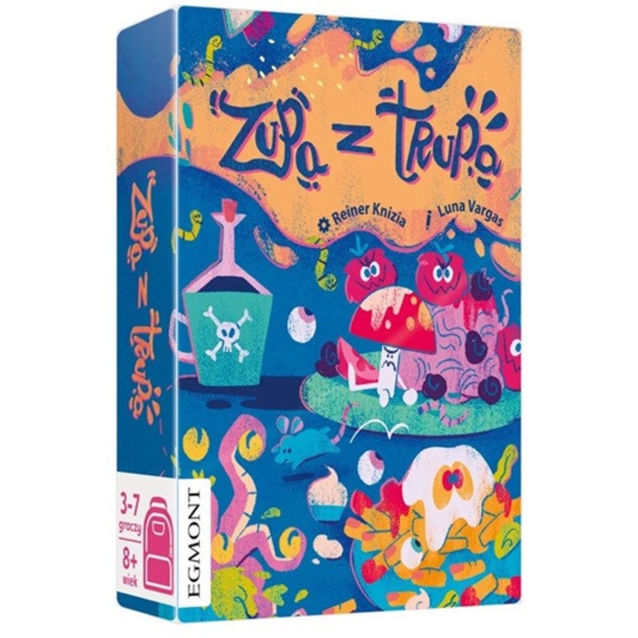 Настолна игра Zupa z trupa, 3-7 играчи, 20 минути, 100 карти, многоцветна