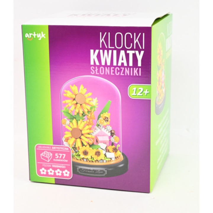 Set de constructie Klocki pod kopulka sloneczniki 143281, multicolor