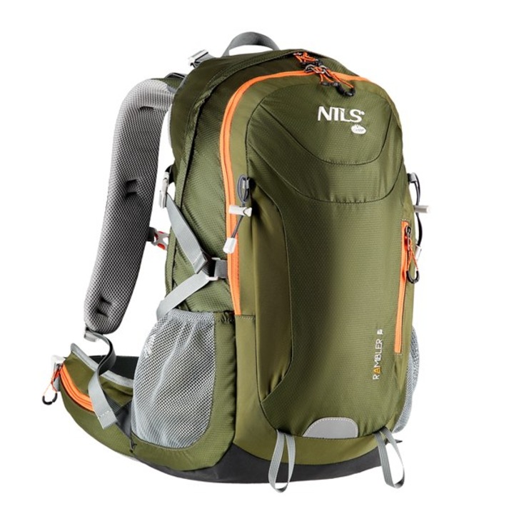 Rucsac turistic Nils Camp Rambler verde 40L 54x32x18cm