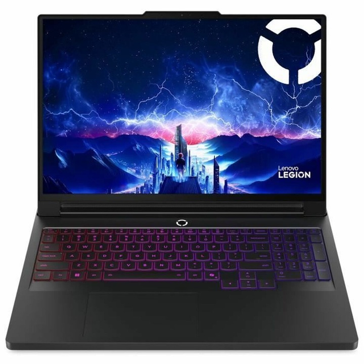 16"-os Lenovo laptop, 1 TB SSD, RTX 5080, fekete, alumínium