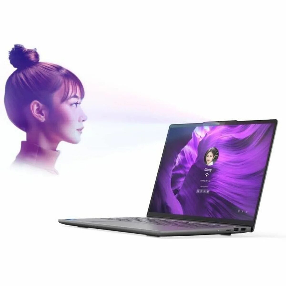 Laptop Lenovo 14", Intel Core i5-13420H, 16 GB RAM, 1 TB SSD, Gri