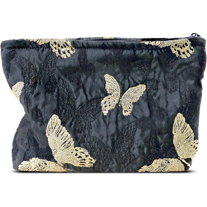 Geanta de machiaj Genti cosmetice mici dragute pentru femei si fete, geanta de toaleta de calatorie cu fermoar, geanta de machiaj