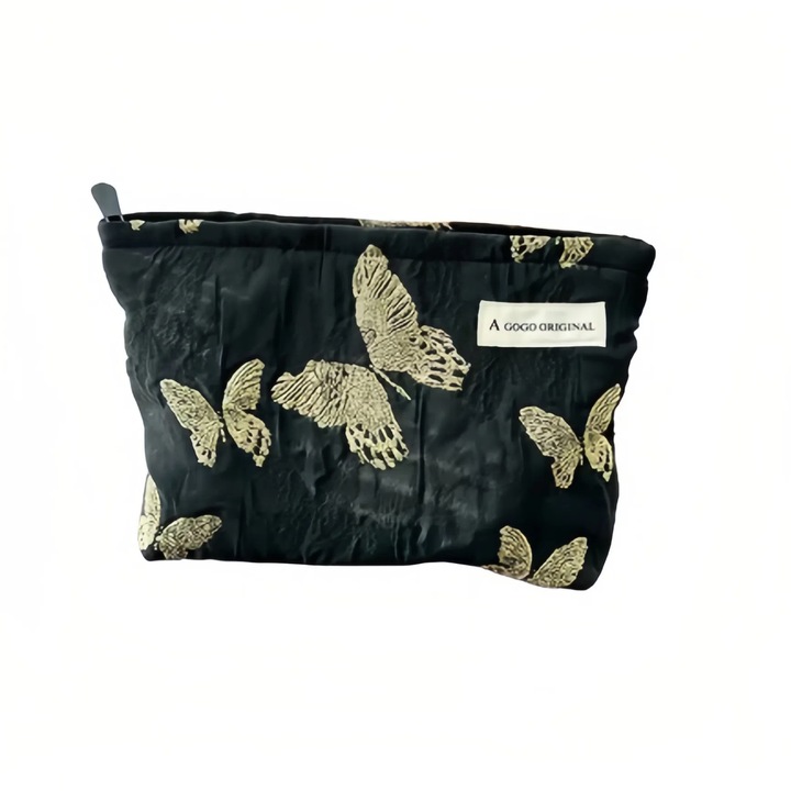 Geanta de machiaj Genti cosmetice mici dragute pentru femei si fete, geanta de toaleta de calatorie cu fermoar, geanta de machiaj