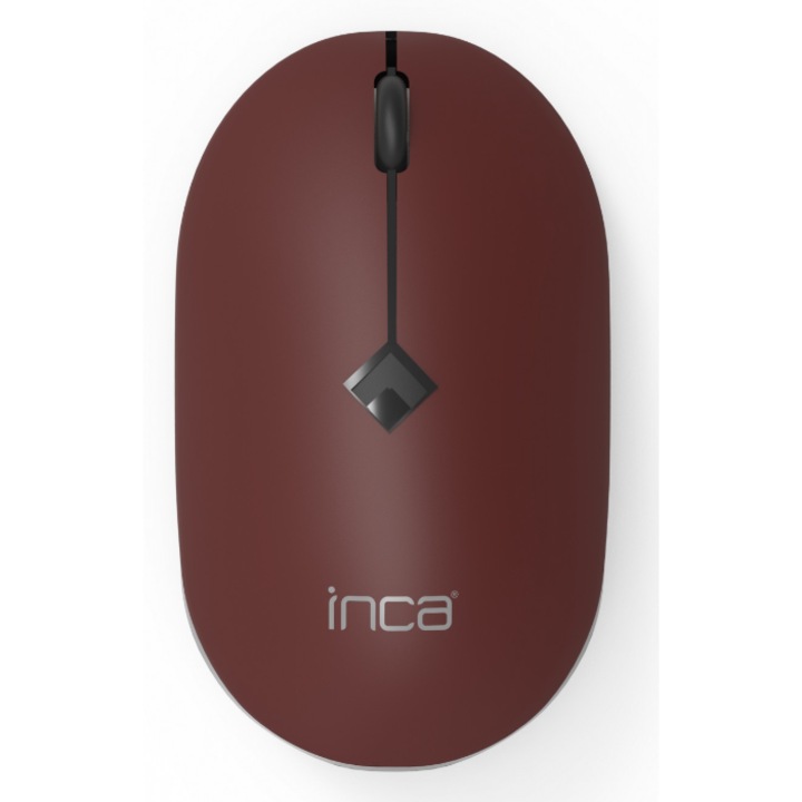 Mouse Inca IWM-231RB, 1000-1600 dpi, Wireless 2.4GHz, USB Maro/Negru