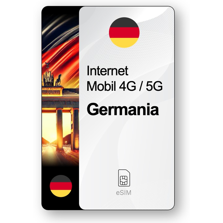 ESIM Internet Germania, valabil 30 zile, trafic 5 GB