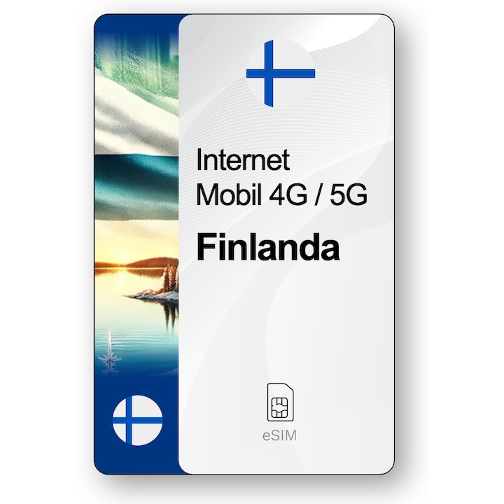ESIM Internet Finlanda, valabil 30 zile, trafic 5 GB