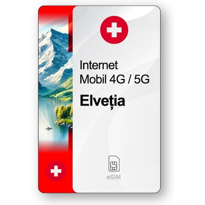 ESIM Elvetia 5 GB, 30 zile