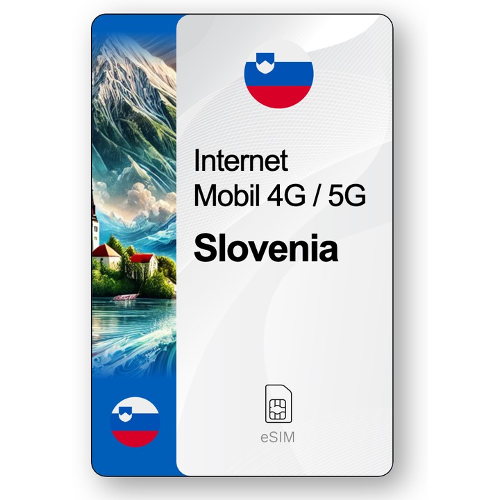 ESIM Internet Slovenia, valabil 30 zile, trafic 5 GB