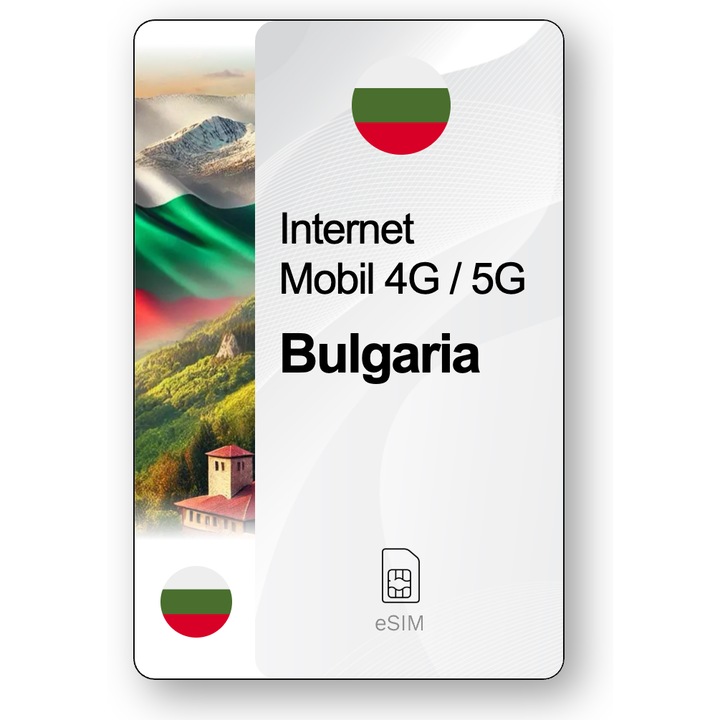 ESIM Bulgaria 5 GB, 30 zile