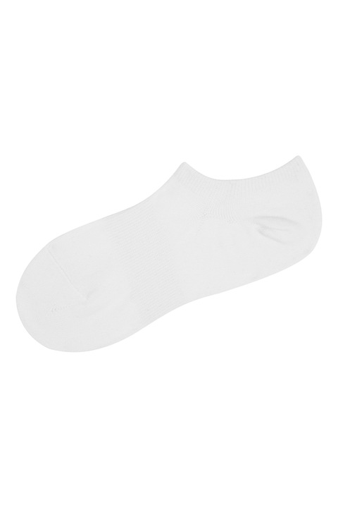 Suwen, Sosete pana la glezna din amestec de bumbac, Alb optic, One Size